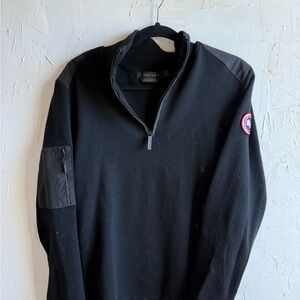 Black Half-Zip Sweater